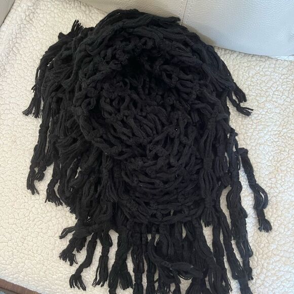 Staring At Stars Black Netted Eternity Scarf - Picture 3 of 3